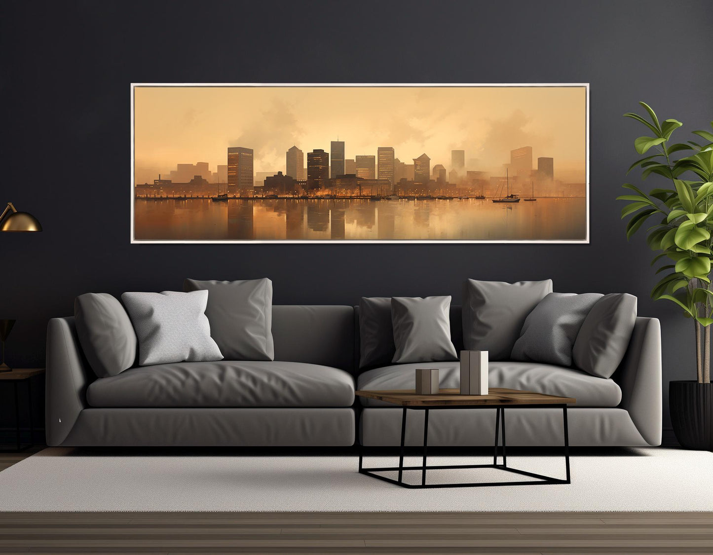 Baltimore Canvas Print – Abstract Wall Art | Framed, Ready to Hang, Gallery Wrapped