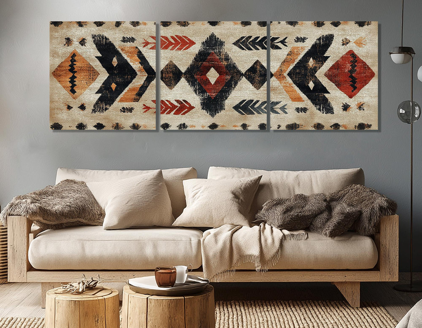 Native American Rug Canvas – First Nations Wall Art | Framed & Ready to Hang