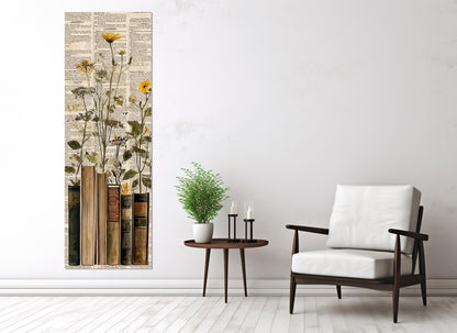 Wildflowers Canvas Print – Vintage Botanical Wall Art, Framed Floral Print, Ready to Hang