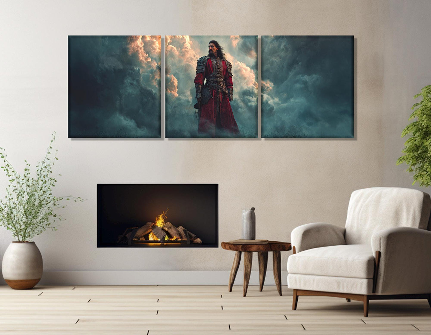 Vlad The Impaler Canvas Gothic Wall Art – Framed Gallery Wrapped Print Ready To Hang
