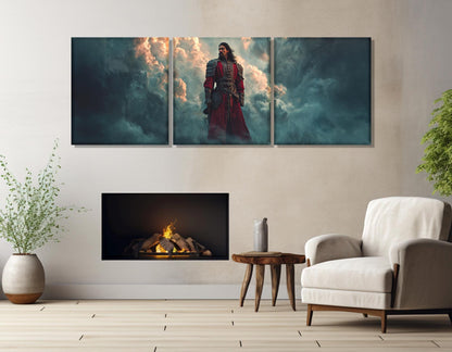 Vlad The Impaler Canvas Gothic Wall Art – Framed Gallery Wrapped Print Ready To Hang