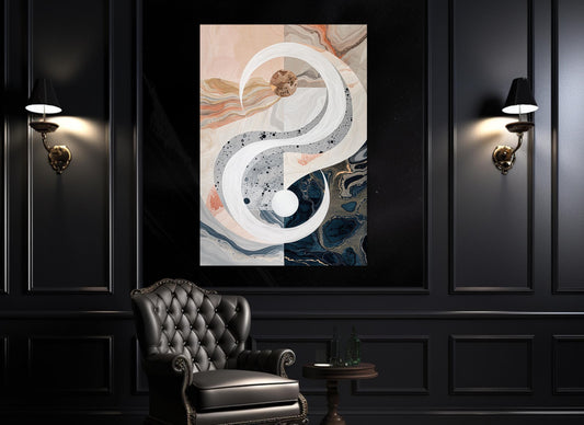 Abstract Modern Canvas Print – Minimalist Wall Art | Framed & Ready to Hang