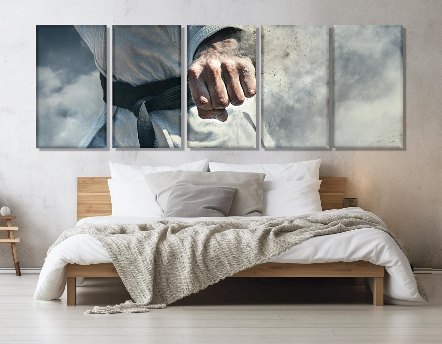 Karate Wall Art – Abstract Karate Canvas Print | Gallery Wrapped Cotton Canvas