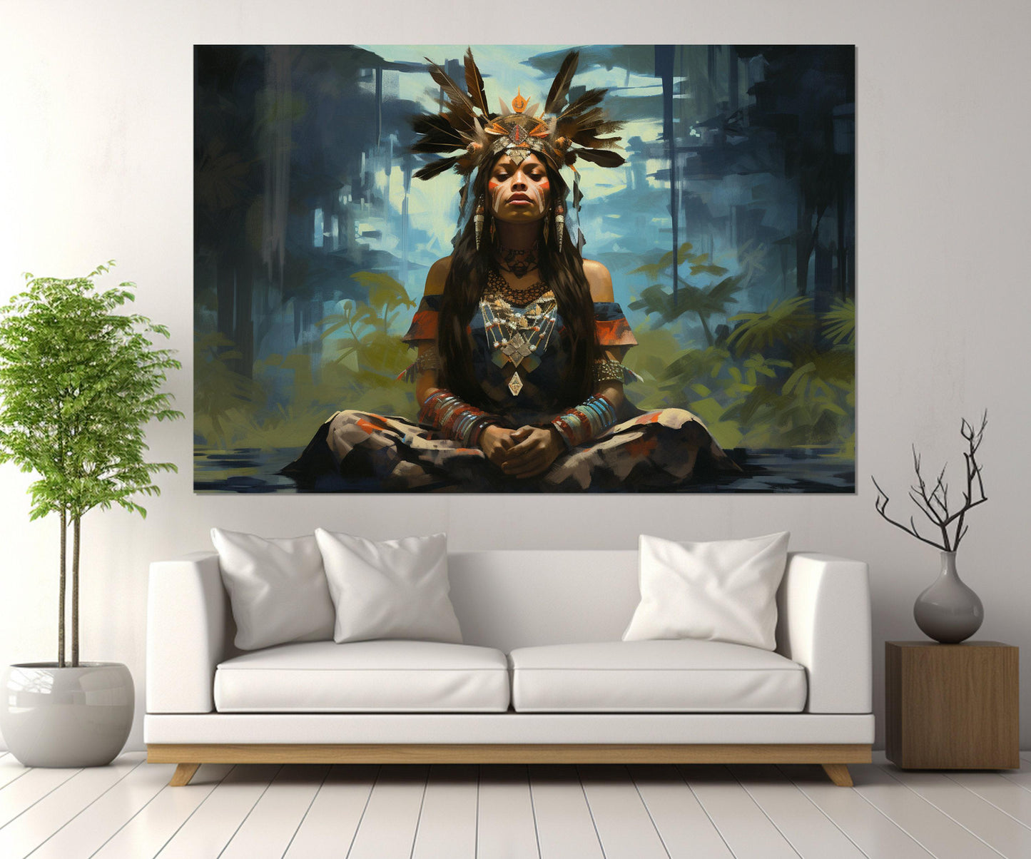 Native American Wall Art – First Nations Canvas Print | Framed Cotton Canvas Ready to Hang