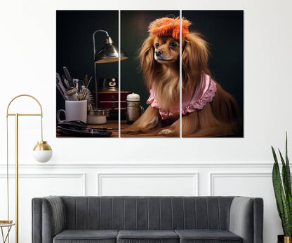 Puppy Canvas Print - Groomer Wall Art | Framed Canvas Art Ready to Hang