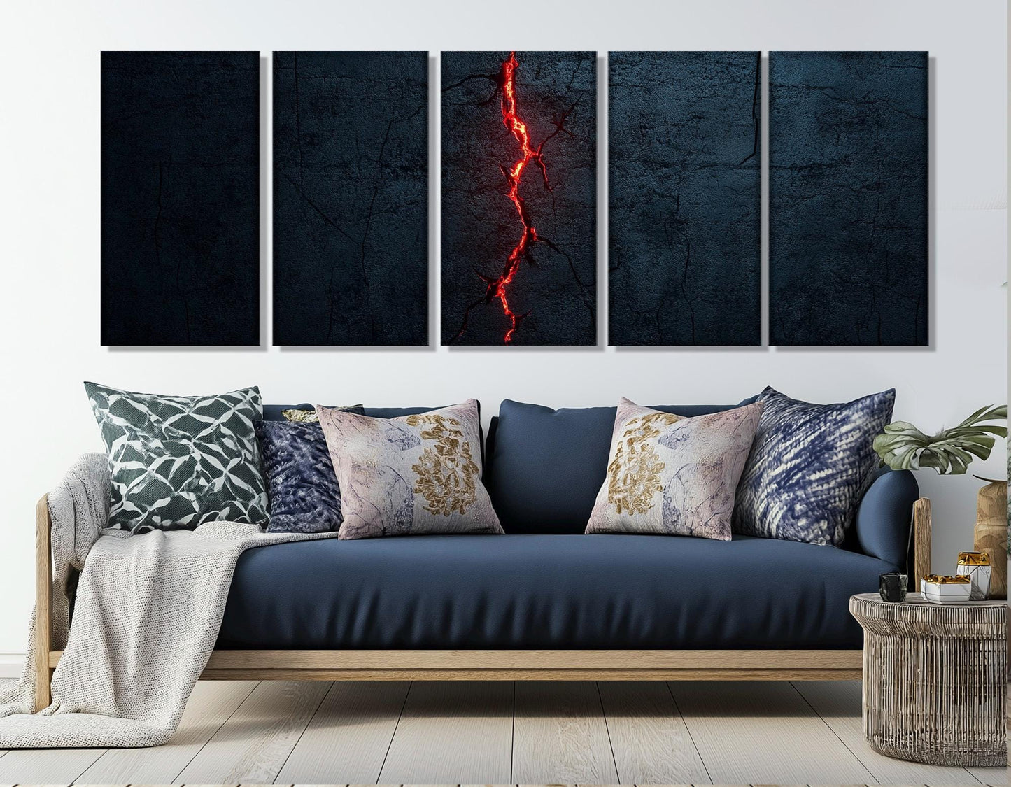 Mysterious Crack Canvas Print – Abstract Wall Art | Framed Canvas Print Ready to Hang