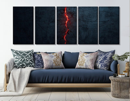 Mysterious Crack Canvas Print – Abstract Wall Art | Framed Canvas Print Ready to Hang