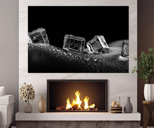 Erotic Wall Art – Abstract Canvas Print | Black and White Sexy Bedroom Decor