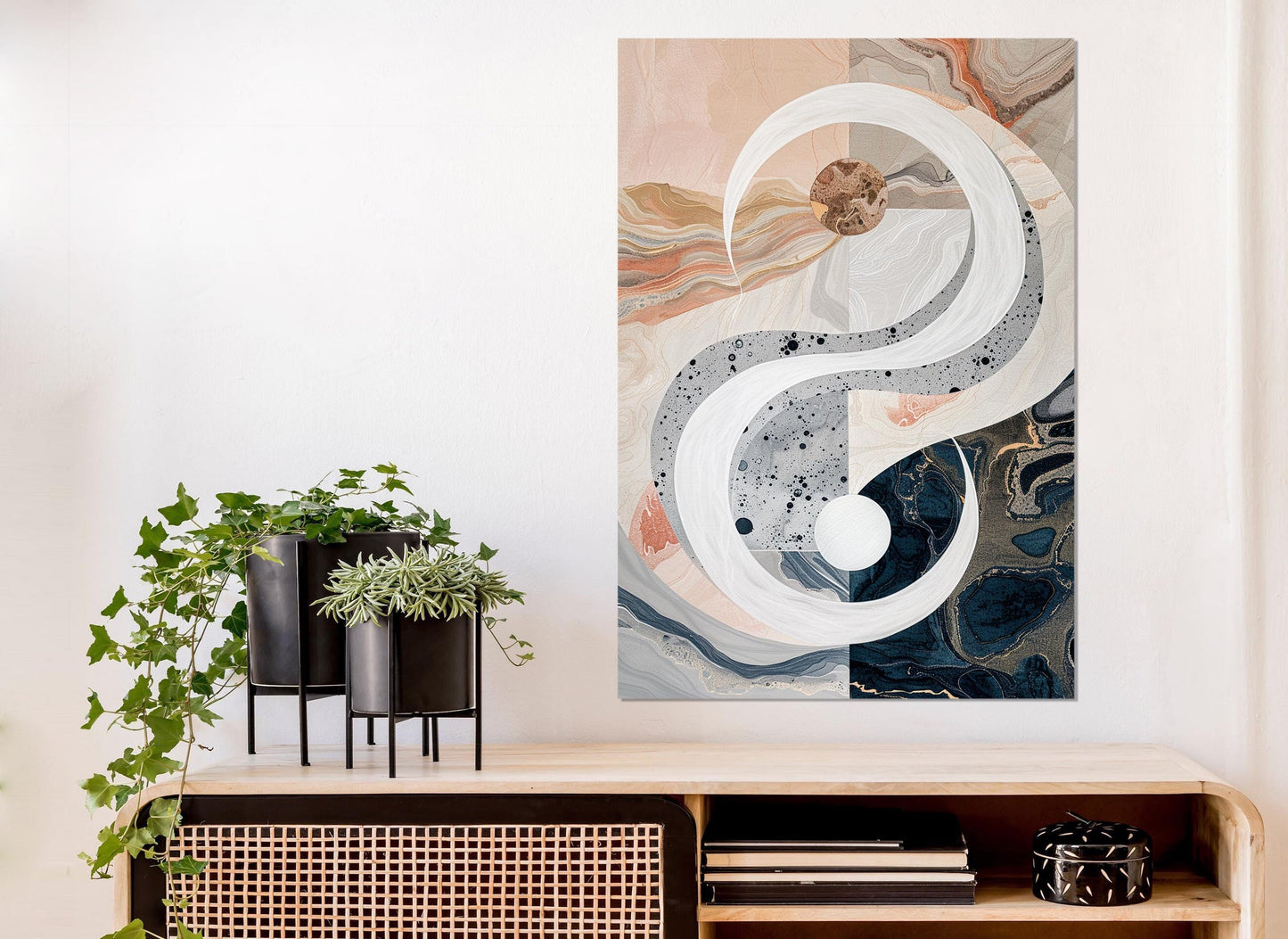 Modern Canvas Print – Abstract Minimalist Wall Art | Framed & Ready to Hang