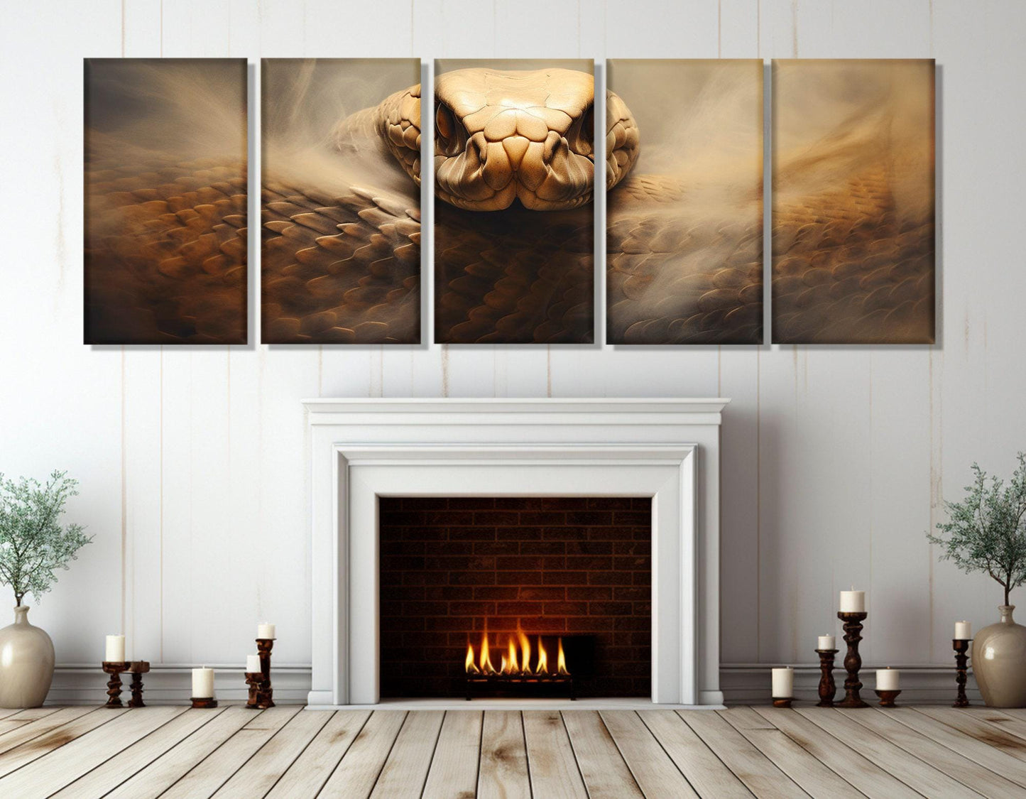 Snake Canvas Print – Large Framed Snake Wall Art | Ready to Hang Cotton Canvas