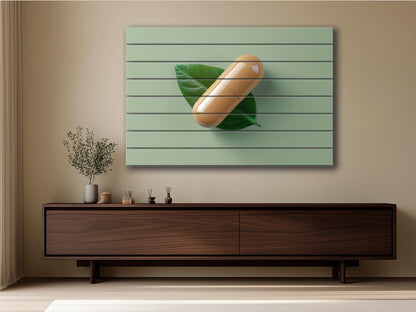Wood Wall Art – Abstract Medicines Art on Smooth Linden Wood | Pharmacy Decor
