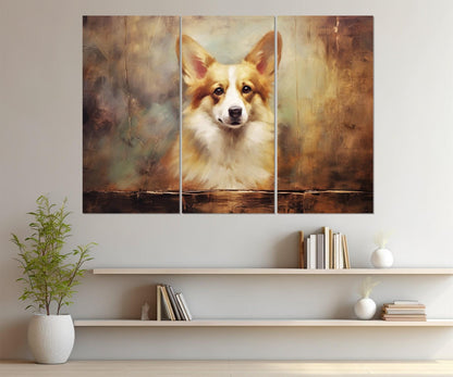 Corgi Canvas Print – Framed Canvas Art | Canine Wall Decor, Ready to Hang