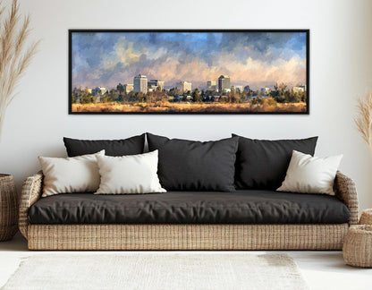 Fresno Wall Art – Abstract Canvas Painting | Framed Canvas Print, Ready to Hang
