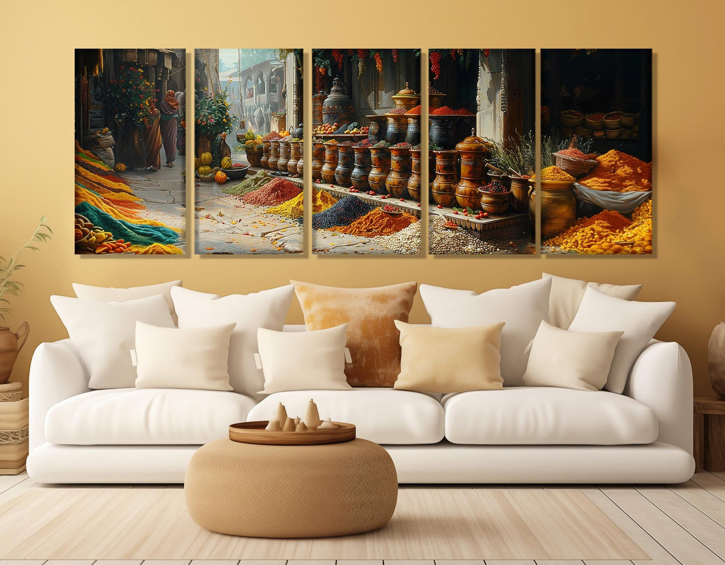 Spices Canvas Print – Indian Wall Art | Kitchen Wall Decor | Framed & Ready to Hang
