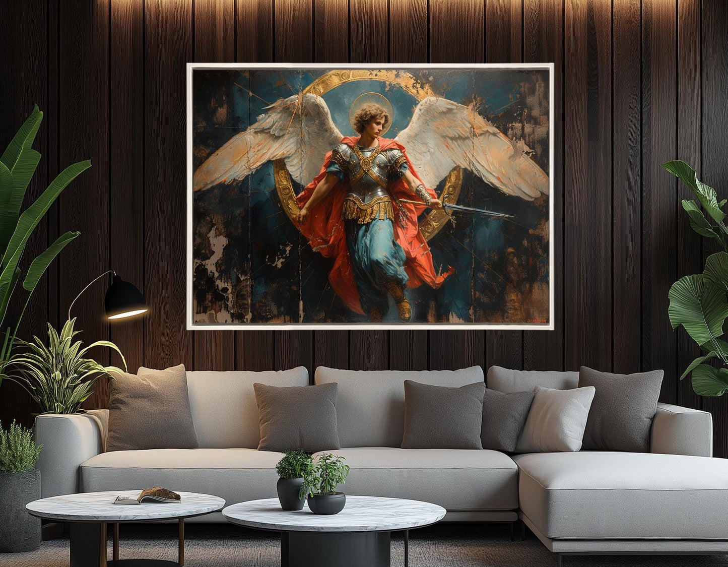 Saint Michael Canvas Print - Christian Wall Art | Ready to Hang Gallery Wrapped Canvas