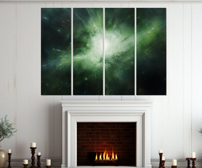 Abstract Planet Painting – Galaxy Canvas Art | Ethereal Space Painting, Ready to Hang