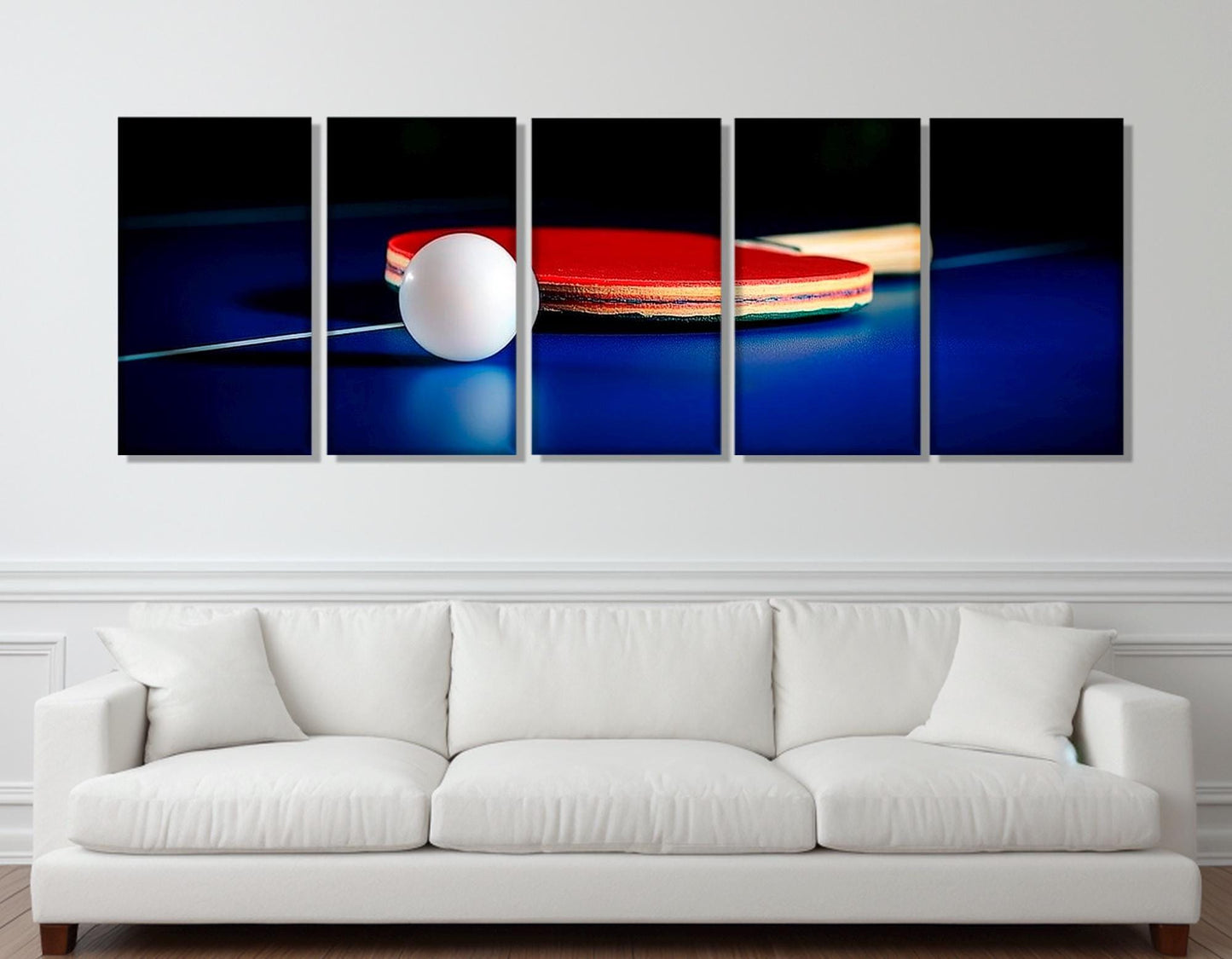 Table Tennis Wall Art – Framed Table Tennis Poster | Ping Pong Canvas Decor