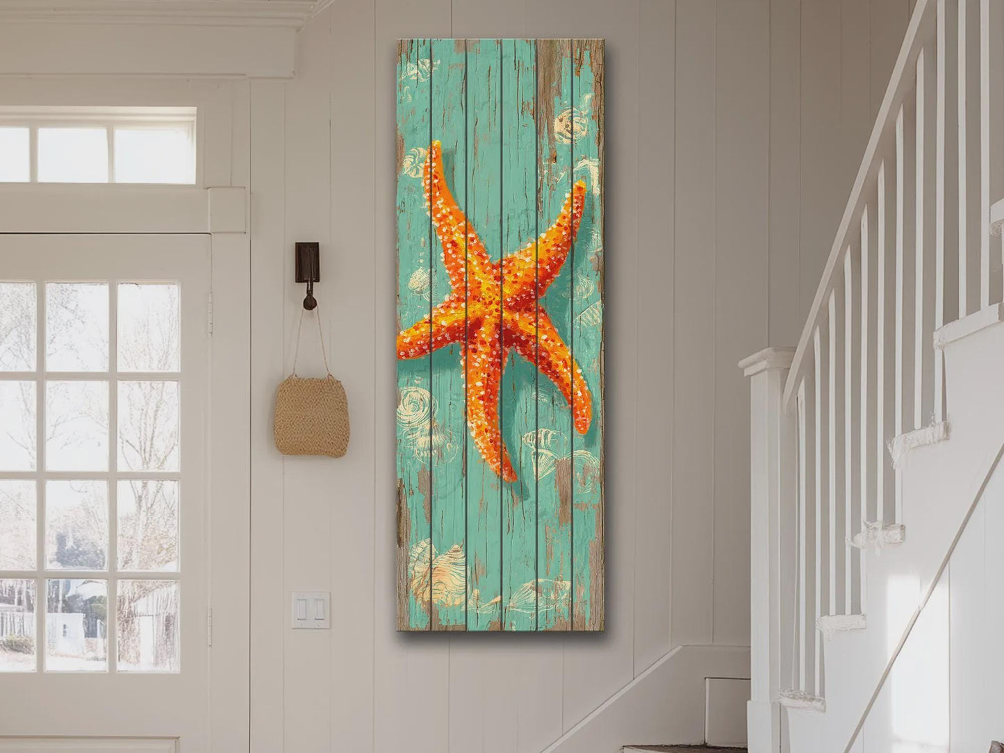 Rustic Wood Wall Art – Handcrafted Coastal Art | Wooden Wall Hanging | Beach House Decor