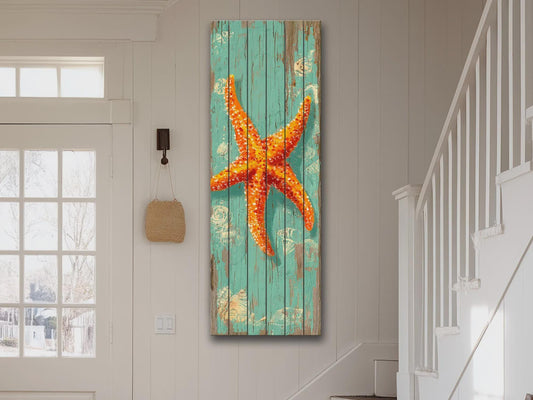 Rustic Wood Wall Art – Handcrafted Coastal Art | Wooden Wall Hanging | Beach House Decor
