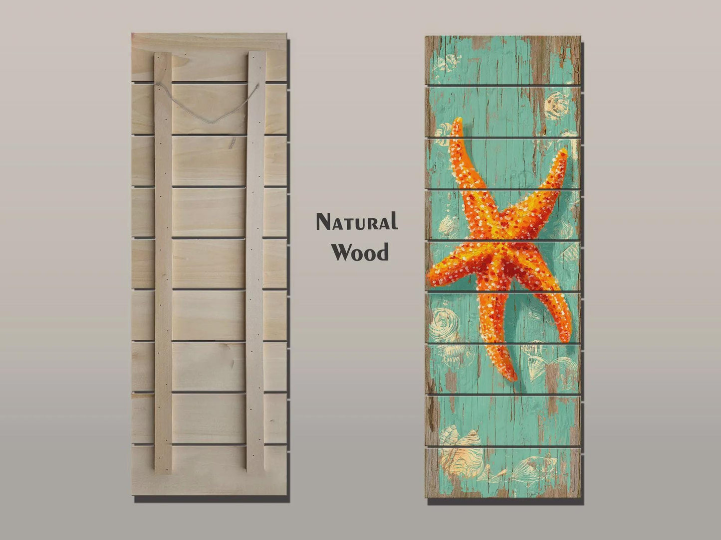 Rustic Wood Wall Art – Handcrafted Coastal Art | Wooden Wall Hanging | Beach House Decor