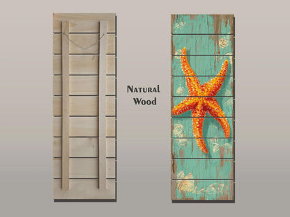 Rustic Wood Wall Art – Handcrafted Coastal Art | Wooden Wall Hanging | Beach House Decor