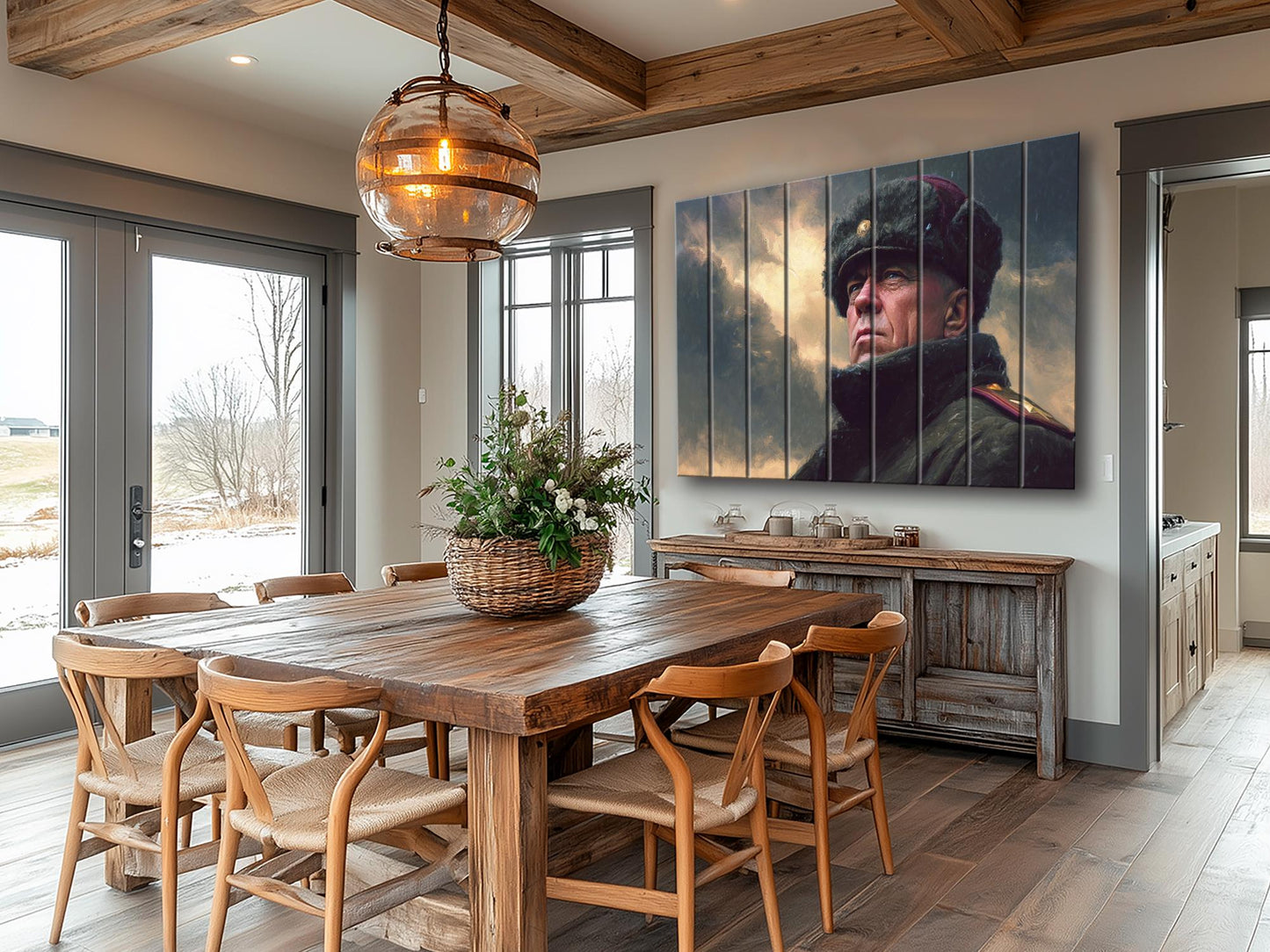 Georgy Zhukov WW2 Print on Wood