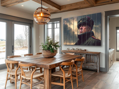 Georgy Zhukov WW2 Print on Wood