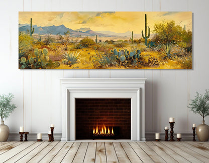 Arizona Desert Canvas Print – Sonoran Desert Wall Art | Framed & Ready to Hang