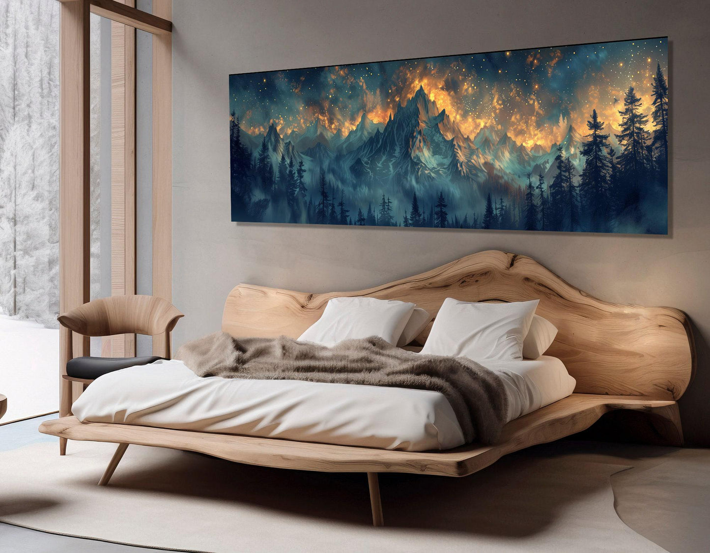 Mountains Canvas Print – Abstract Mountain Art | Framed Canvas Art, Ready to Hang