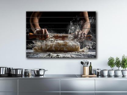 Wood Wall Art - Cooking Wall Art Printed on Wood, Pizza Wall Art, Kitchen Wall Decor, Chef Gift, Pizzeria Decor, Cook Gift, Kitchen Print