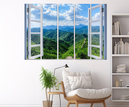 Great Wall of China Canvas – Framed Cotton Canvas Print | Ready to Hang Artwork