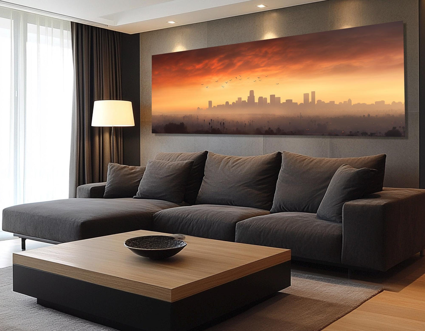 Phoenix Canvas Print - Abstract Art on Cotton Gallery Wrapped Canvas | Large Wall Art
