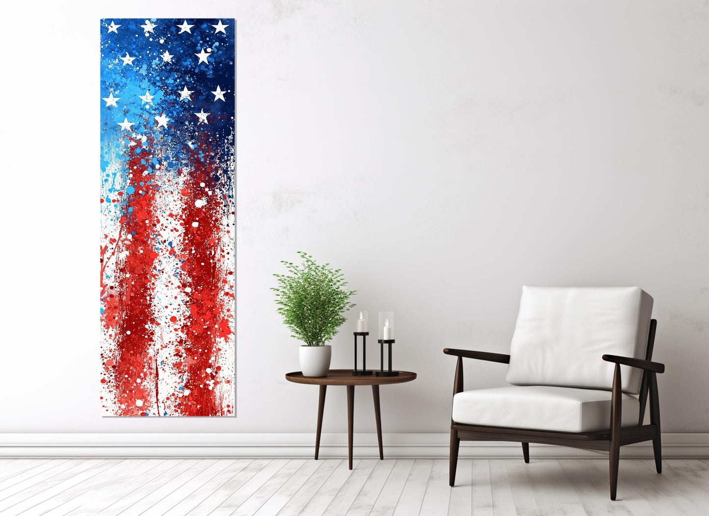 American Flag Canvas Art – Framed Canvas Print | Patriotic Wall Decor Ready to Hang
