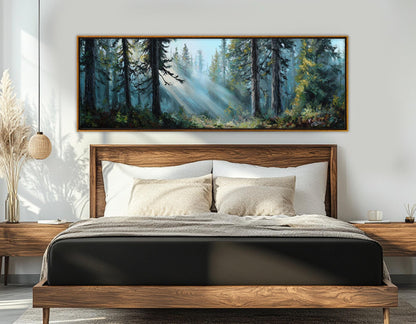 Summer Forest Canvas - Scenic Forest Wall Art | Framed & Ready to Hang