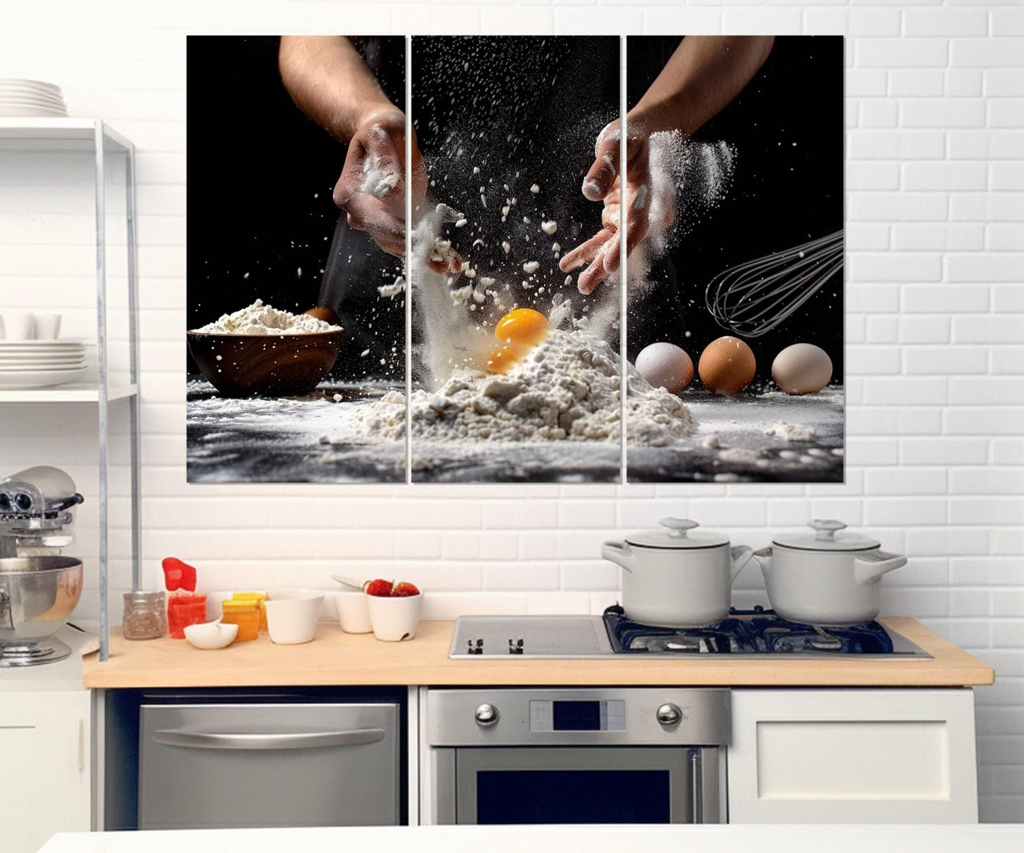 Pizza Wall Art - Pizzeria Wall Decor | Kitchen Canvas Print, Chef Gift Idea