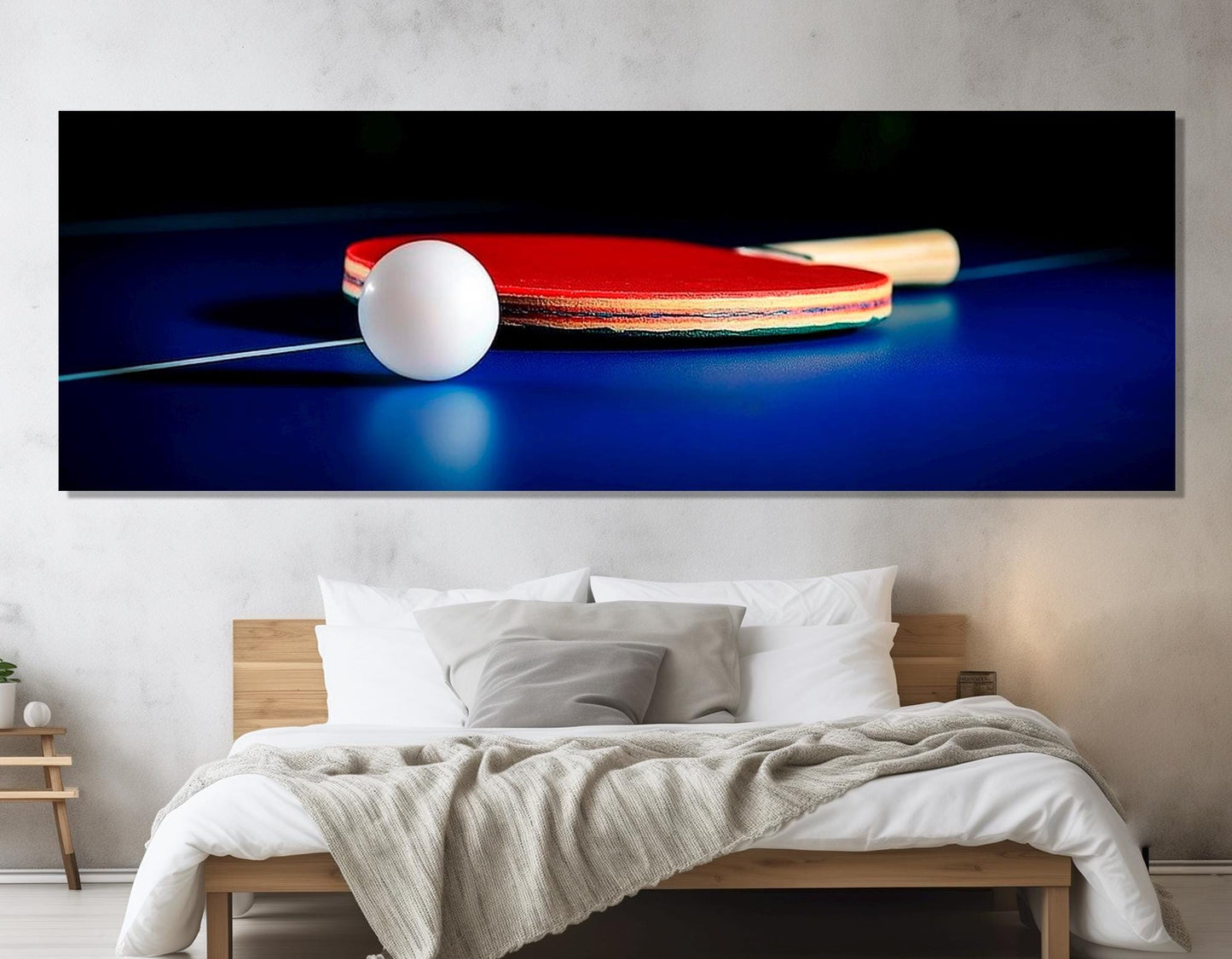 Table Tennis Wall Art – Framed Table Tennis Poster | Ping Pong Canvas Decor