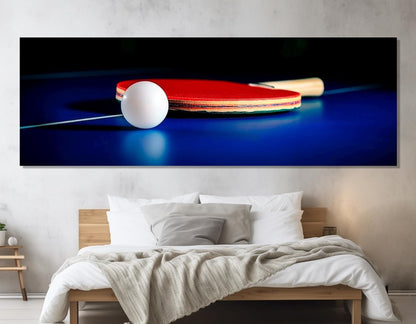 Table Tennis Wall Art – Framed Table Tennis Poster | Ping Pong Canvas Decor