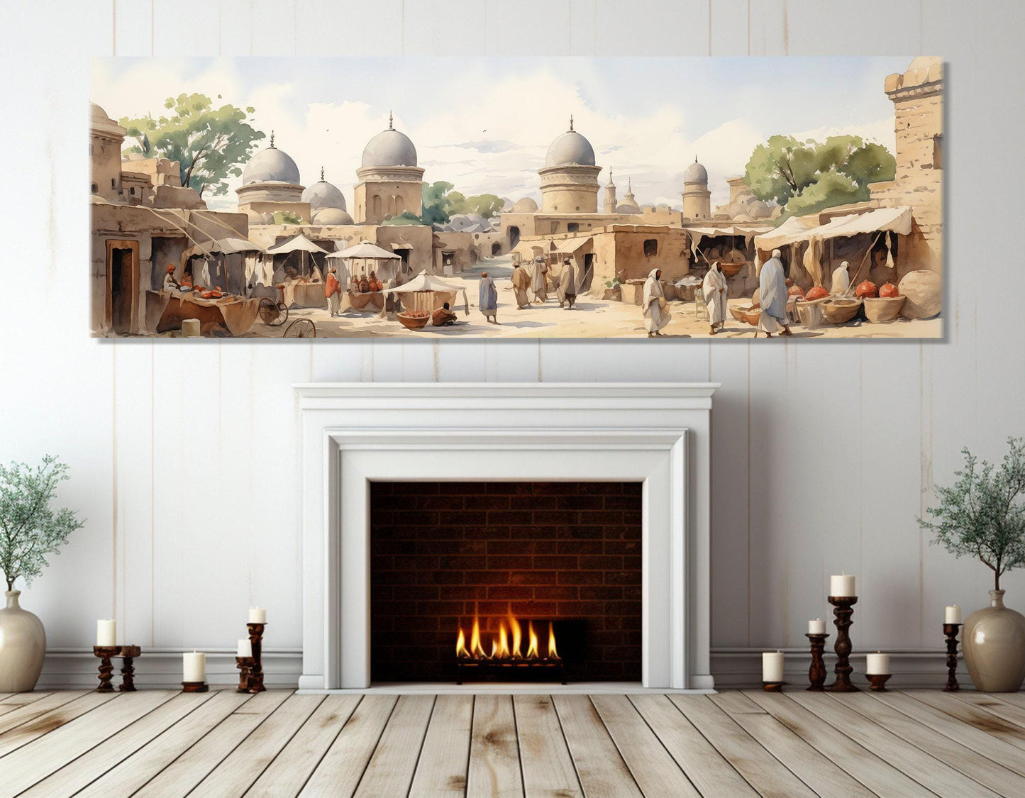 Ancient East Canvas Print – Asian Wall Art | Framed & Ready to Hang Cotton Canvas