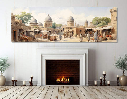 Ancient East Canvas Print – Asian Wall Art | Framed & Ready to Hang Cotton Canvas