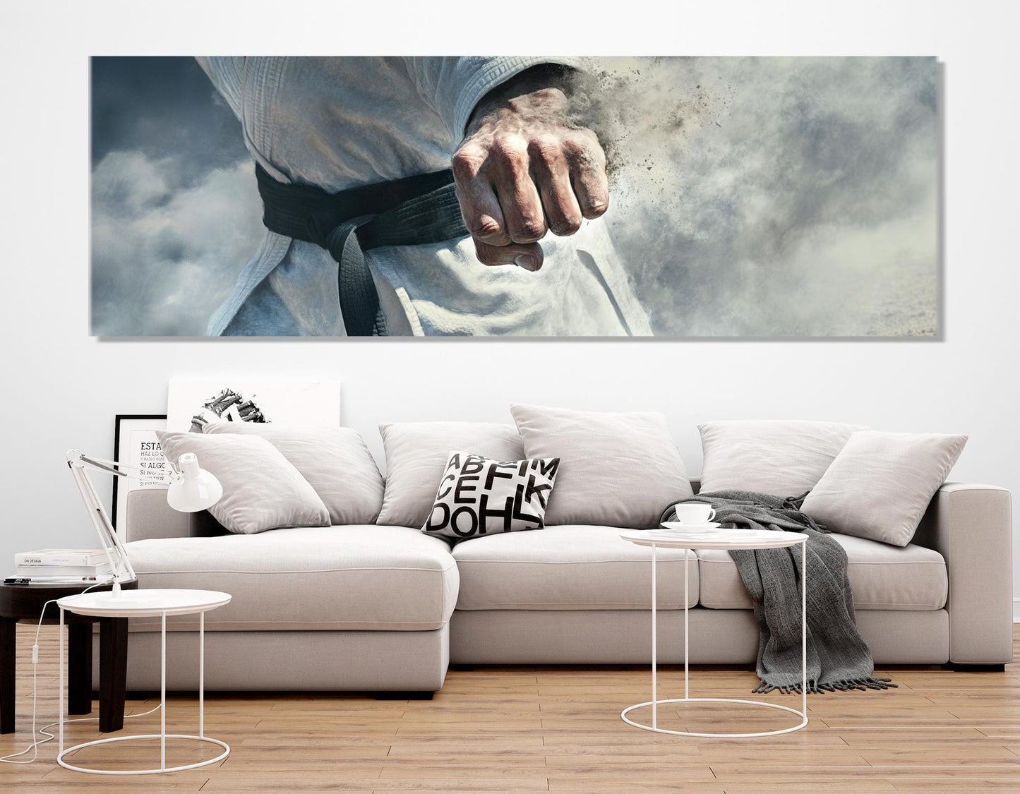 Karate Wall Art – Abstract Karate Canvas Print | Gallery Wrapped Cotton Canvas