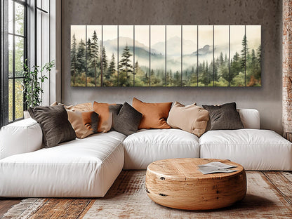 Redwood National Park Wood Print – Natural Wood Wall Art | Rustic Farmhouse Decor