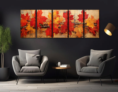 Autumn Tree Canvas Print – Framed Cotton Artwork | Ready to Hang Wall Art