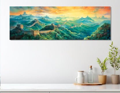 Great Wall of China Canvas - Framed Canvas Print | Ready to Hang Asian Wall Decor