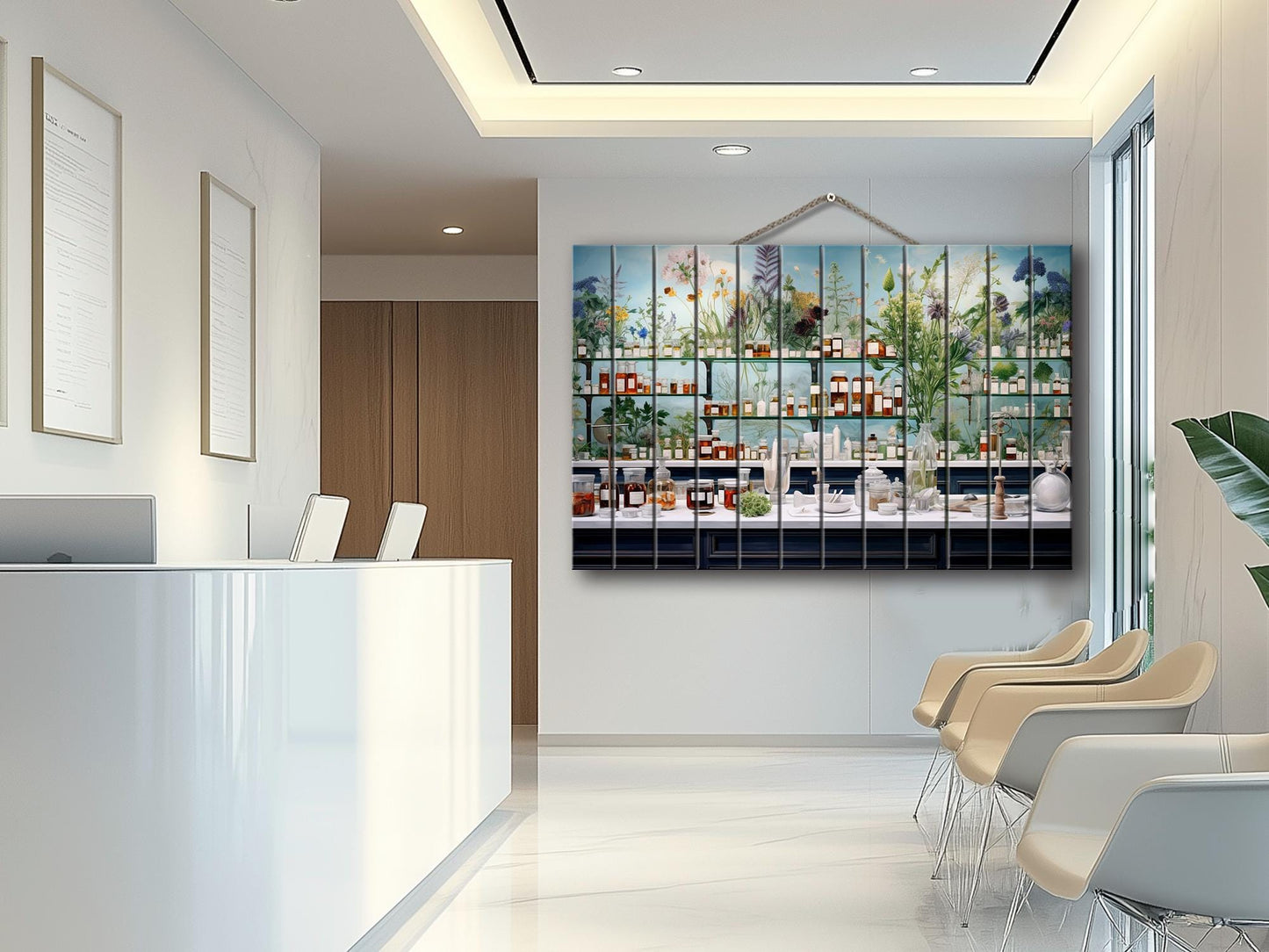 Pharmacy Wall Art - Rustic Wood Decor | Abstract Medicine Print on Wood