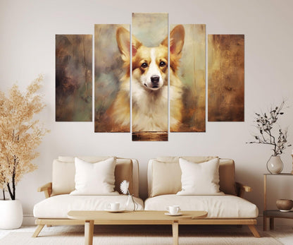 Corgi Canvas Print – Framed Canvas Art | Canine Wall Decor, Ready to Hang