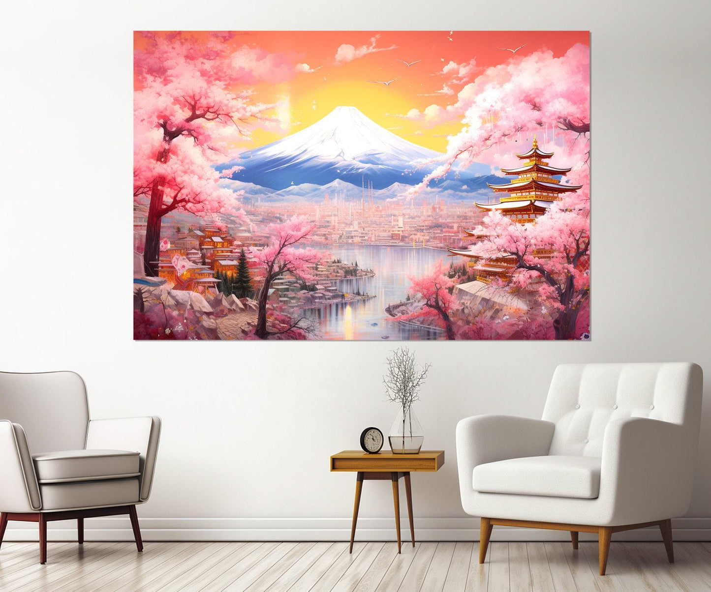 Fuji Mountain Canvas Print – Large Japanese Wall Art | Framed & Ready to Hang