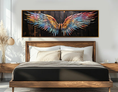 Angel Wings Canvas Print - Colorful Wall Art | Framed & Ready to Hang