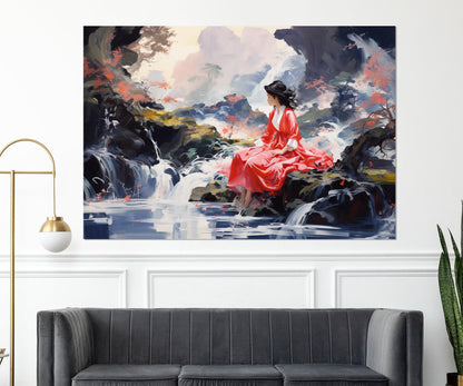 Japanese Wall Art – Abstract Japanese Canvas Print | Framed Canvas Art Ready to Hang