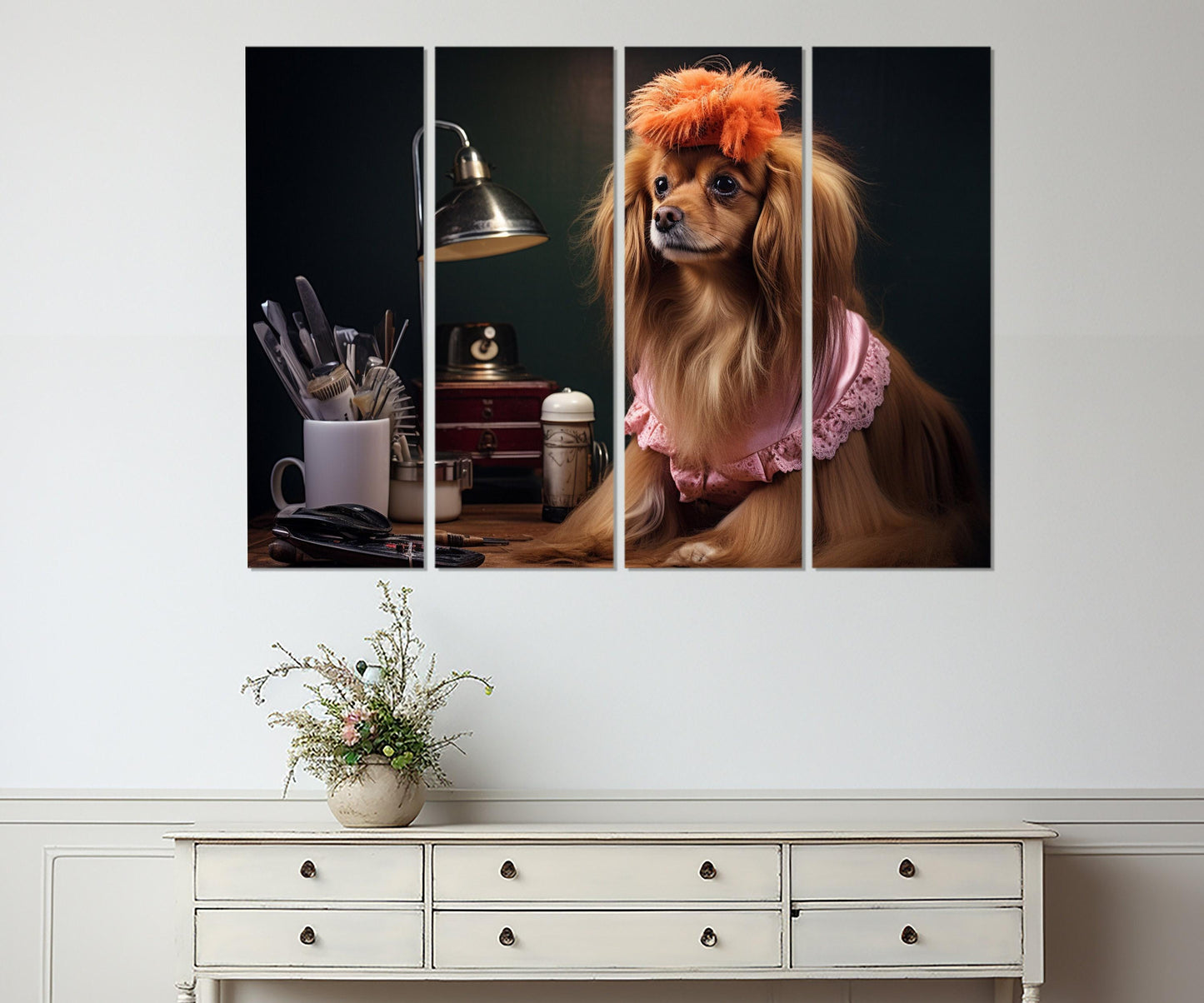 Puppy Canvas Print - Groomer Wall Art | Framed Canvas Art Ready to Hang