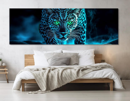 Leopard Canvas Print – Large Framed Canvas Print | Abstract Leopard Painting Ready to Hang